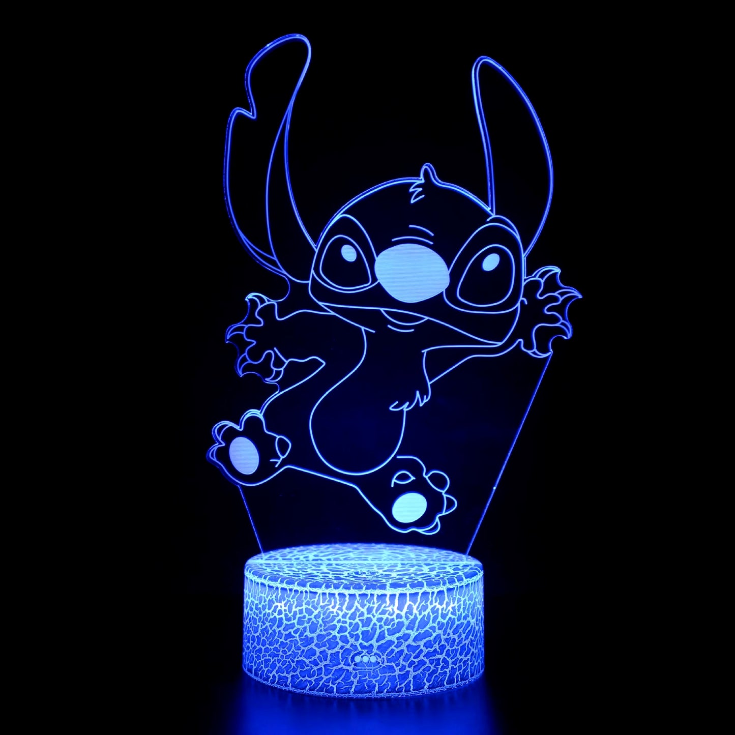 3D Illusion Stitch Night Light with Remote Control and Smart Touch Room Decor Lamp Birthday Valentine'S Day Christmas Gifts