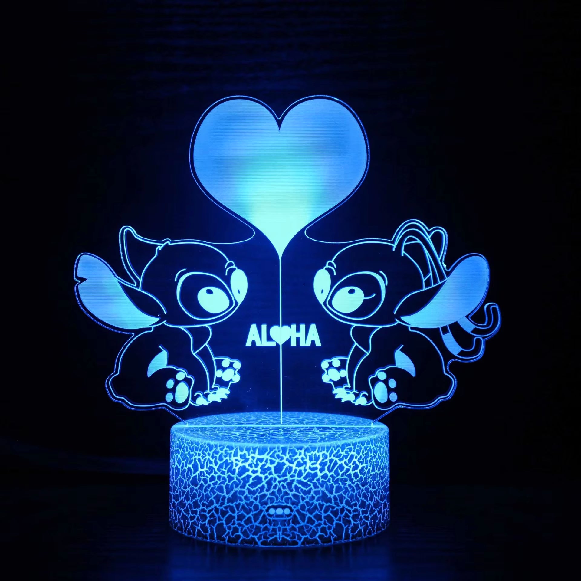 3D Illusion Stitch Night Light with Remote Control and Smart Touch Room Decor Lamp Birthday Valentine'S Day Christmas Gifts