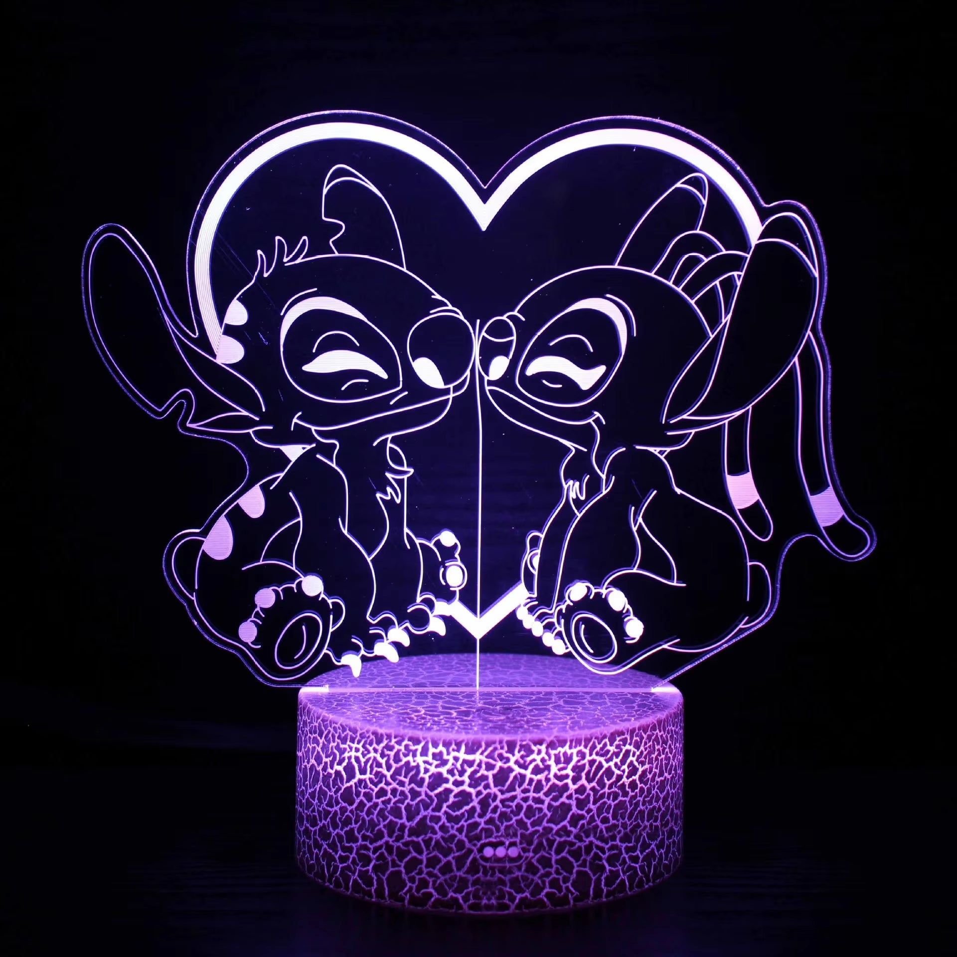 3D Illusion Stitch Night Light with Remote Control and Smart Touch Room Decor Lamp Birthday Valentine'S Day Christmas Gifts